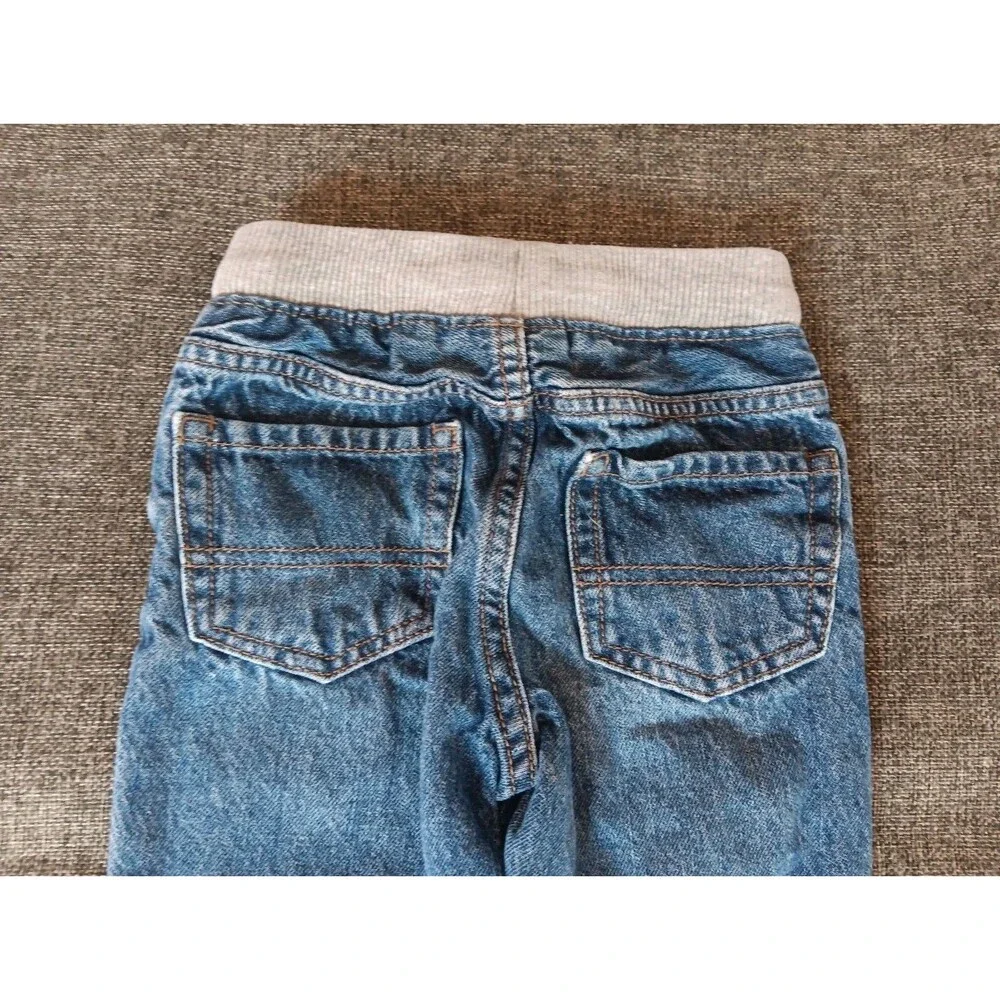 Children's Place 3T Blue Jeans Straight Leg Comfort Waistband Drawstring